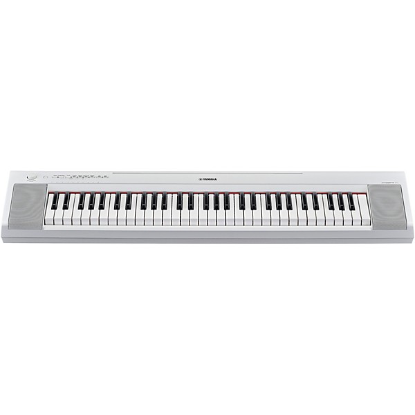 Yamaha Piaggero NP-15 61-Key Portable Keyboard Essentials Bundle White