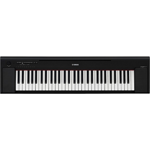 Yamaha Piaggero NP-15 61-Key Portable Keyboard Essentials Bundle Black