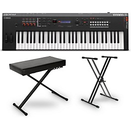 Yamaha MX61 61-Key Music Production Synthesizer Essentials Bundle Black