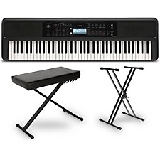 Yamaha PSR-EW310 76-Key Portable Keyboard With Power Adapter