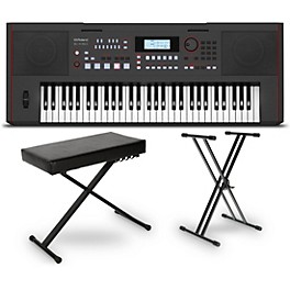 Roland E-X50 Arranger Keyboard Essentials Bundle Black