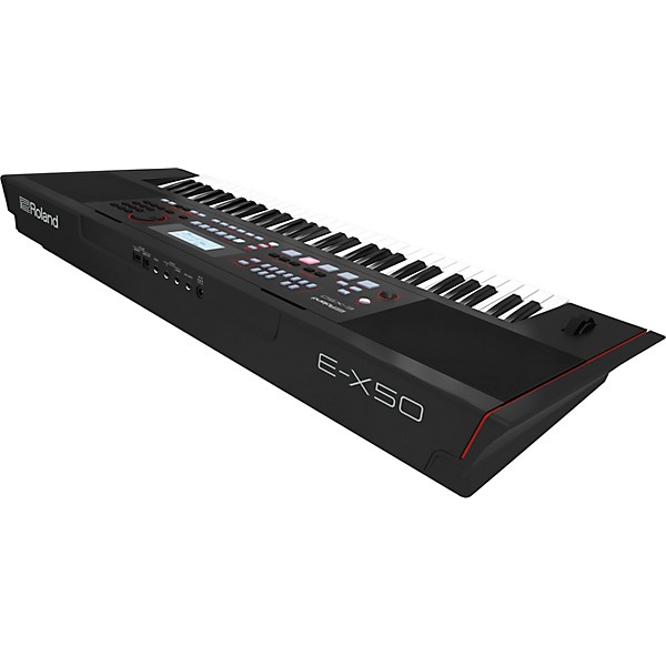 Roland E-X50 Arranger Keyboard Essentials Bundle Black