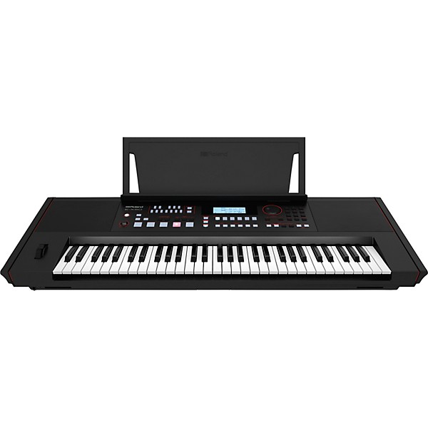 Roland E-X50 Arranger Keyboard Essentials Bundle Black