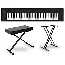 Yamaha Piaggero NP-15 61-Key Portable Keyboard Essentials Bundle