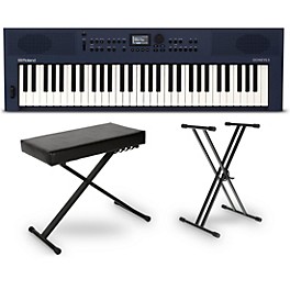 Roland GO:KEYS3 Music Creation Keyboard Essentials... Roland GO:KEYS3 Music Creation Keyboard Essentials Bundle Midnight Blue