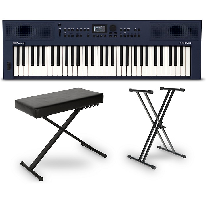Roland GO:KEYS3 Music Creation Keyboard Essentials Bundle Midnight