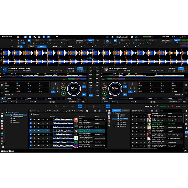 AlphaTheta DDJ-GRV6 Performance DJ Controller With Groove Circuit for rekordbox and Serato Black