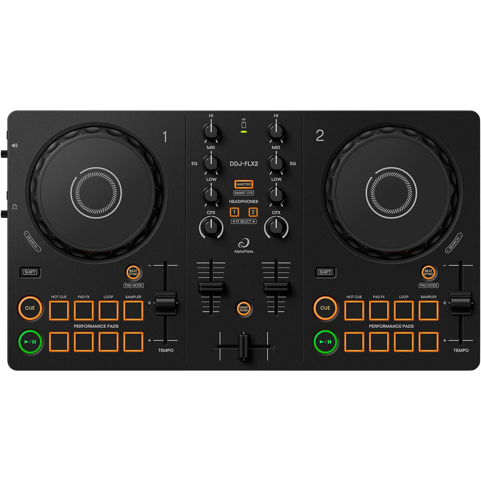 AlphaTheta - DDJ-FLX2 Entry Level DJ Controller for