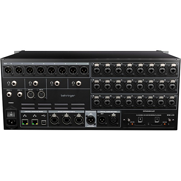 Behringer WING RACK Rackmount 48-Channel Digital Mixing Engine with 24 Midas PRO Preamps