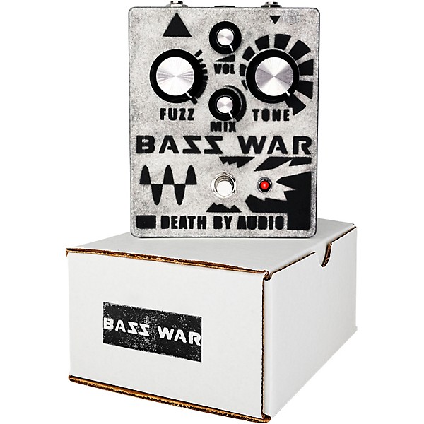 Death By Audio Bass War Fuzz/Distortion/Bass Effects Pedal Silver