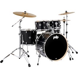 PDP by DW Mainstage 5-Pi... PDP by DW Mainstage 5-Piece Complete Drum Set With 22" Bass Drum and Paiste Cymbals Black Sparkle