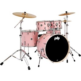 PDP by DW Mainstage 5-Piece ... PDP by DW Mainstage 5-Piece Complete Drum Set With 22" Bass Drum and Paiste Cymbals Pale Rose