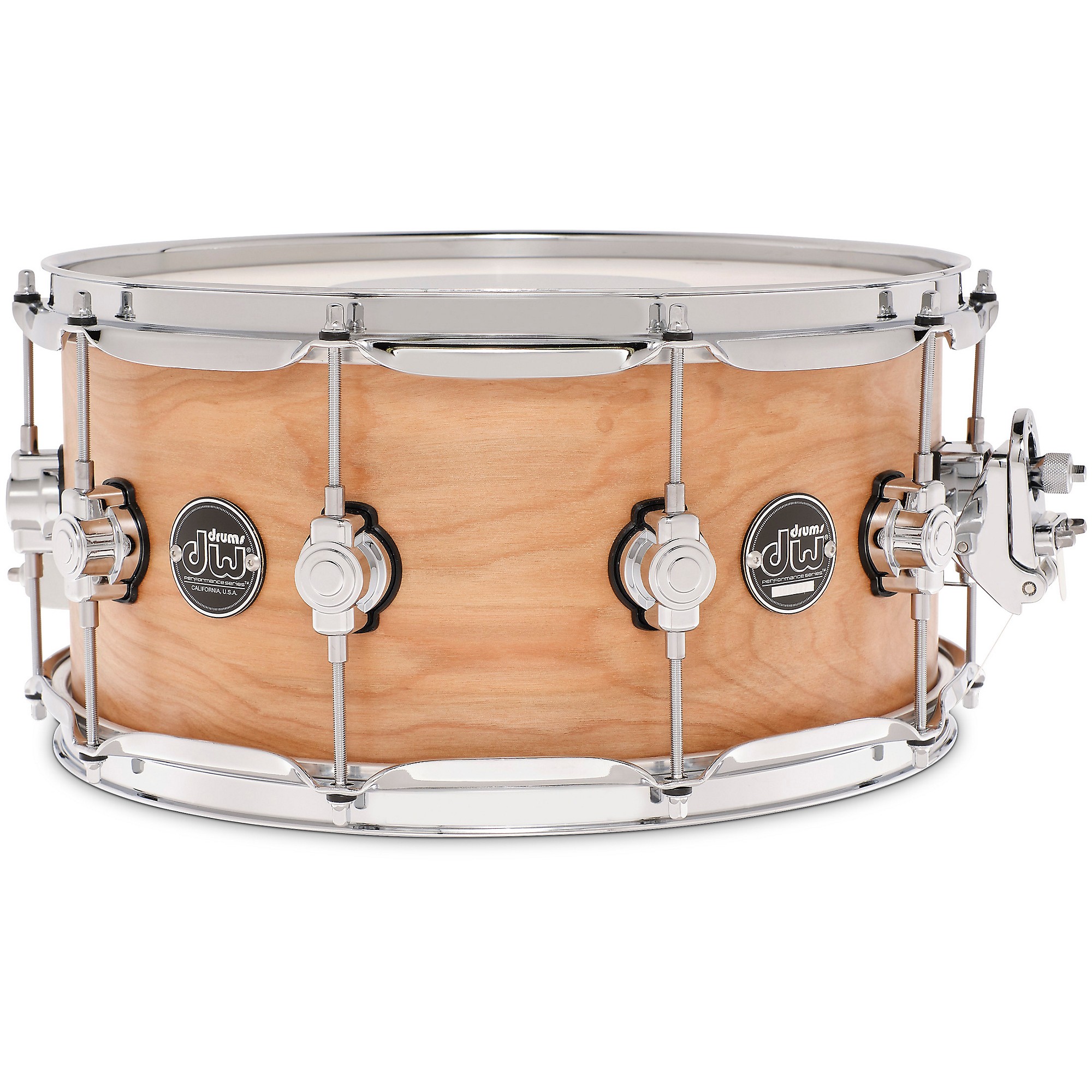 OCDP NAMM show 14×6.5 OCDP 6.5x14 15 Ply Vented Maple Snare Drum Black USED