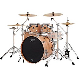 DW Limited-Edition Performance Series Birch 4-Piece Shell Pack With 22" Bass Drum Natural Satin Oil