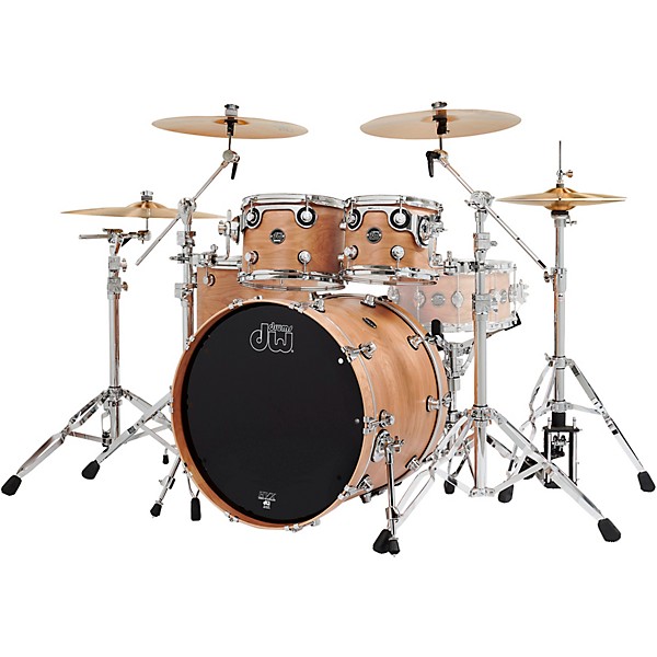 DW Limited-Edition Performance Series Birch 4-Piece Shell Pack With 22" Bass Drum Natural Satin Oil