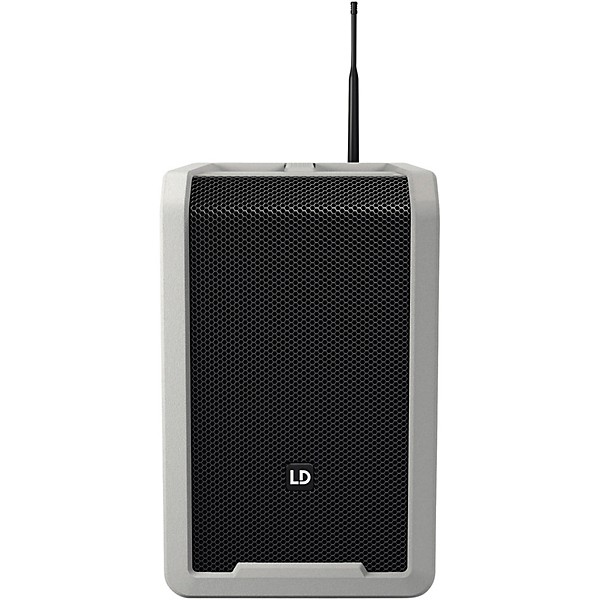 LD Systems ANNY 8 Portable 8" Battery-Powered Speaker With Wireless Headset Mic, Urban Grey