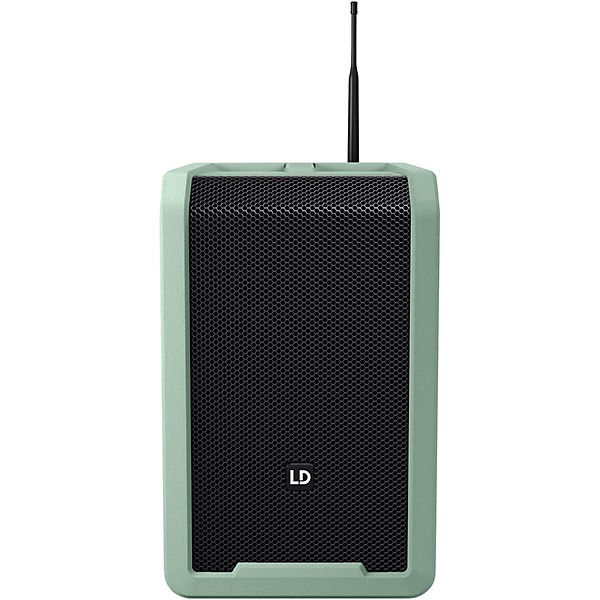 LD Systems ANNY 8 Portable 8" Battery-Powered Speaker With Wireless Handheld Mic, Adventure Green