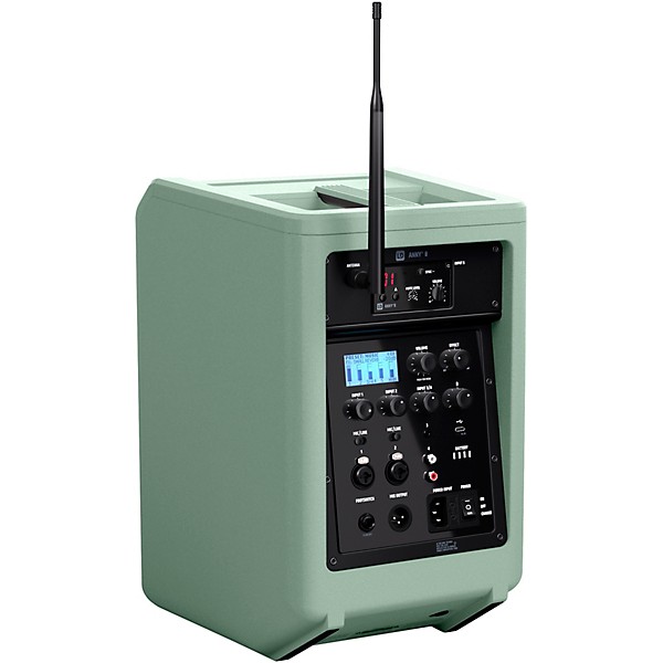 LD Systems ANNY 8 Portable 8" Battery-Powered Speaker With Wireless Handheld Mic, Adventure Green