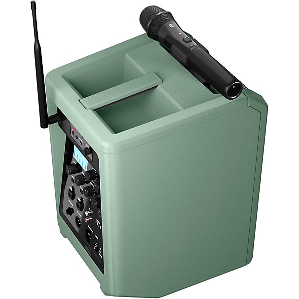 LD Systems ANNY 8 Portable 8" Battery-Powered Speaker With Wireless Handheld Mic, Adventure Green