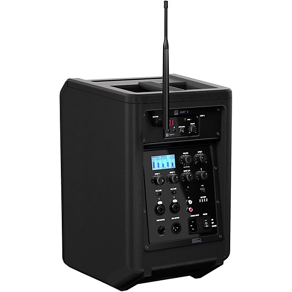 LD Systems ANNY 8 Portable 8" Battery-Powered Speaker With Wireless Headset Mic, Stage Black