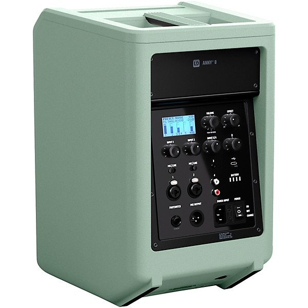 LD Systems ANNY 8 Portable 8" Battery-Powered Speaker, Adventure Green