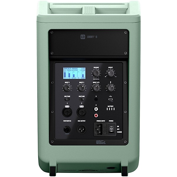 LD Systems ANNY 8 Portable 8" Battery-Powered Speaker, Adventure Green