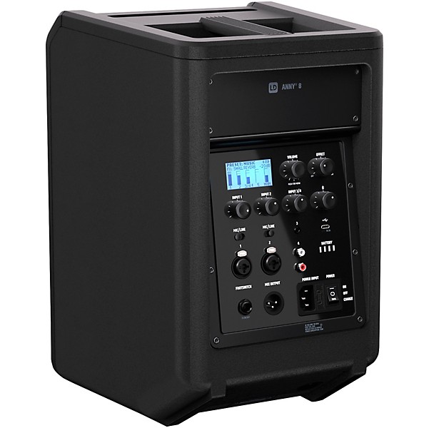 Open Box LD Systems ANNY 8 Portable 8" Battery-Powered Speaker, Stage Black Level 1
