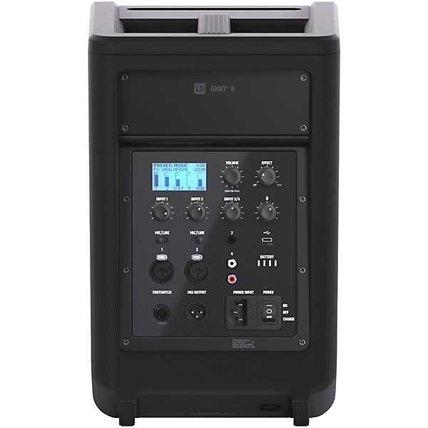 Open Box LD Systems ANNY 8 Portable 8" Battery-Powered Speaker, Stage Black Level 1