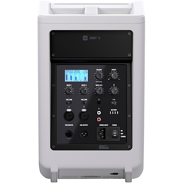 Open Box LD Systems ANNY 8 Portable 8" Battery-Powered Speaker, Pure White Level 1