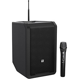 LD Systems ANNY 8 Portable 8" Battery-Powered Speaker With Wireless Handheld Mic, Stage Black