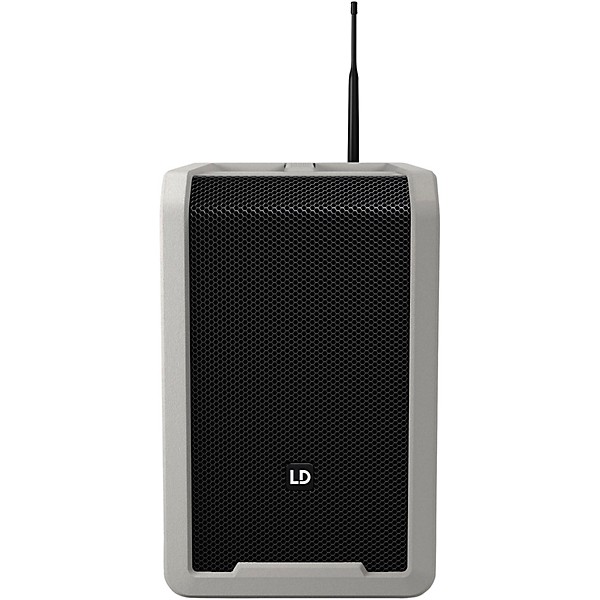 LD Systems ANNY 8 Portable 8" Battery-Powered Speaker With Wireless Handheld Mic, Urban Grey