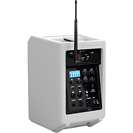 LD Systems ANNY 8 Portable 8" Battery-Powered Speaker With Wireless Handheld Mic, Pure White