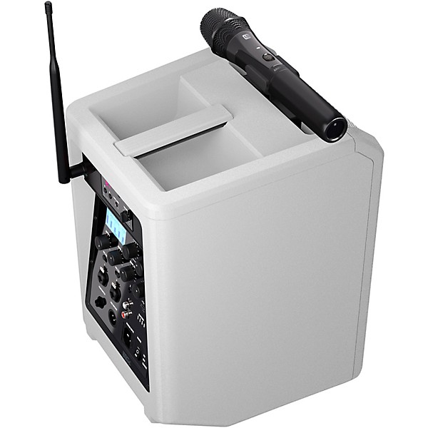 LD Systems ANNY 8 Portable 8" Battery-Powered Speaker With Wireless Handheld Mic, Pure White