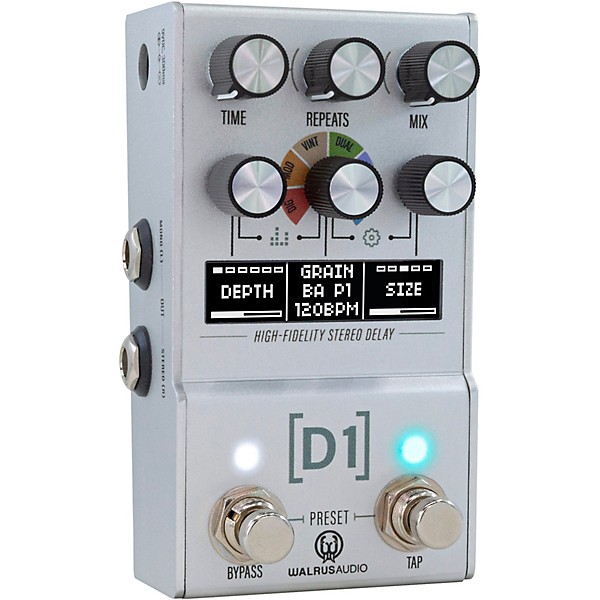 Walrus Audio Mako Series D1 High-Fidelity Delay MKII Silver