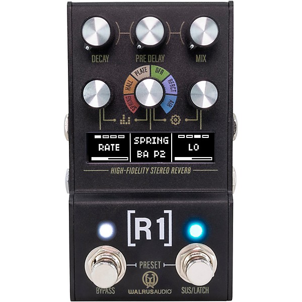 Walrus Audio Mako Series R1 High-Fidelity Reverb MKII Black