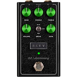 Revv Amplification G2 Anniversary Edition Overdrive Effects Pedal Black