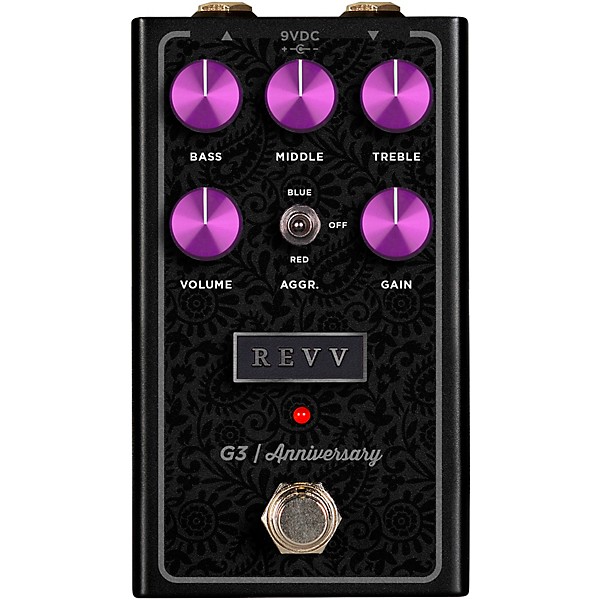 Revv Amplification G3 Anniversary Edition Distortion Effects Pedal Black