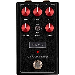 Revv Amplification G4 Anniversary Edition Distortion Effects Pedal Black