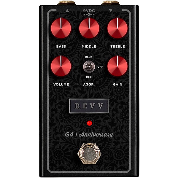 Revv Amplification G4 Anniversary Edition Distortion Effects Pedal Black