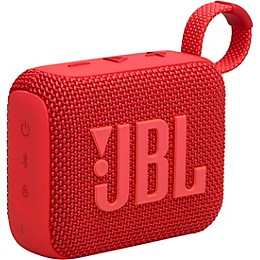 JBL Go 4 Portable Speaker with Bluetooth, build-in battery, waterproof and dustproof feature Red