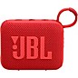 JBL Go 4 Portable Speaker with Bluetooth, build-in battery, waterproof and dustproof feature Red