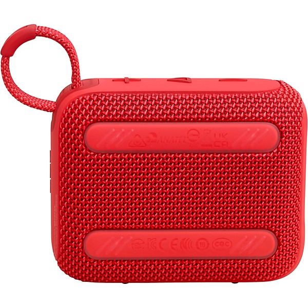 JBL Go 4 Portable Speaker with Bluetooth, build-in battery, waterproof and dustproof feature Red