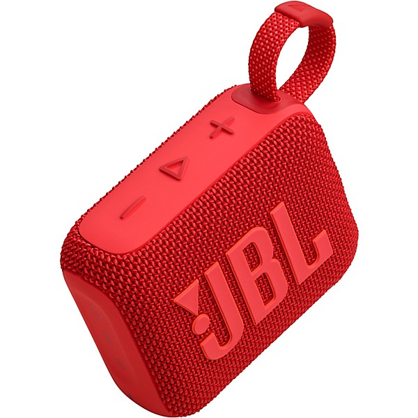 JBL Go 4 Portable Speaker with Bluetooth, build-in battery, waterproof and dustproof feature Red