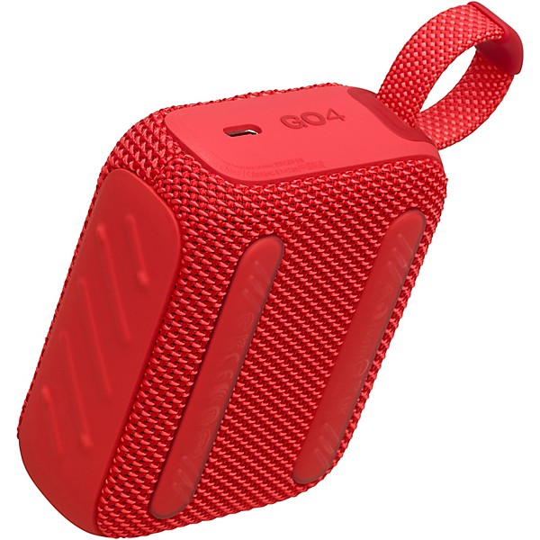 JBL Go 4 Portable Speaker with Bluetooth, build-in battery, waterproof and dustproof feature Red