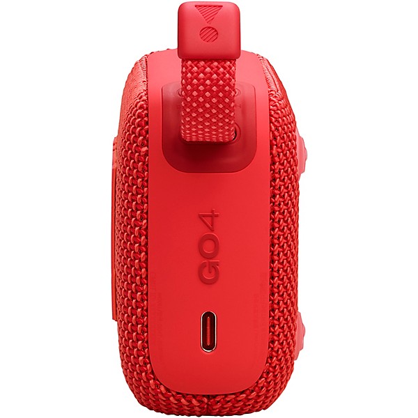 JBL Go 4 Portable Speaker with Bluetooth, build-in battery, waterproof and dustproof feature Red