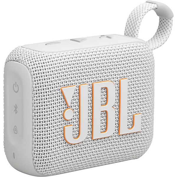 JBL Go 4 Portable Speaker with Bluetooth, build-in battery, waterproof and dustproof feature White