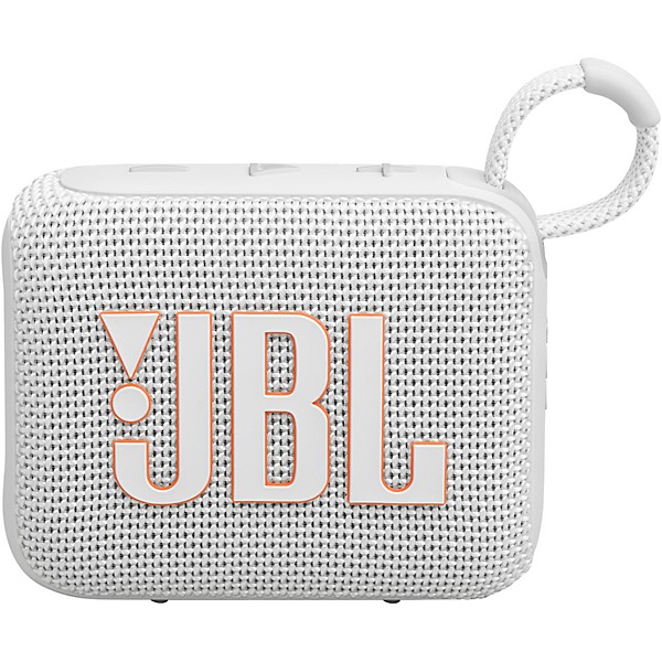 JBL Go 4 Portable Speaker with Bluetooth, build-in battery, waterproof and dustproof feature White