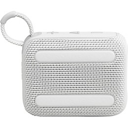 JBL Go 4 Portable Speaker with Bluetooth, build-in battery, waterproof and dustproof feature White