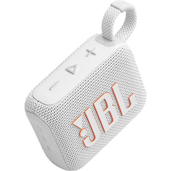 JBL Go 4 Portable Speaker with Bluetooth, build-in battery, waterproof and dustproof feature White