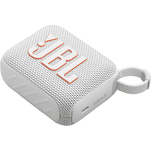 JBL Go 4 Portable Speaker with Bluetooth, build-in battery, waterproof and dustproof feature White